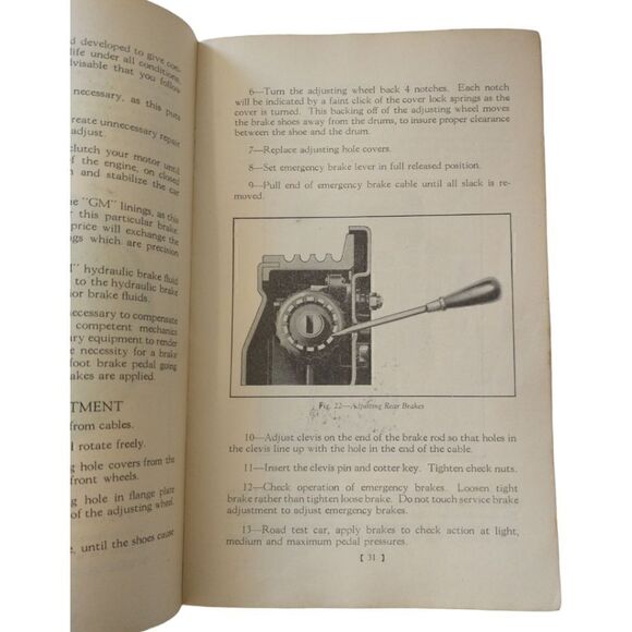 Instructions for the Operation and Care of Your 1937 Chevrolet Car Booklet Vtg. - Picture 10 of 15